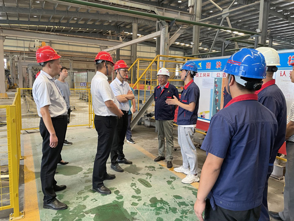 省生態(tài)環(huán)境廳副廳長(zhǎng)到建材公司調(diào)研