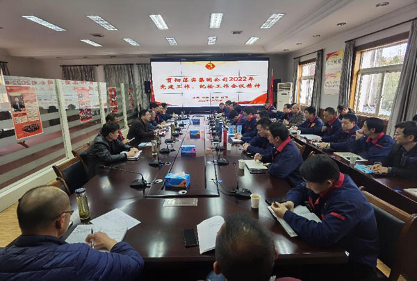 公司召開會(huì)議傳達(dá)集團(tuán)公司黨建工作、紀(jì)檢工作會(huì)議精神