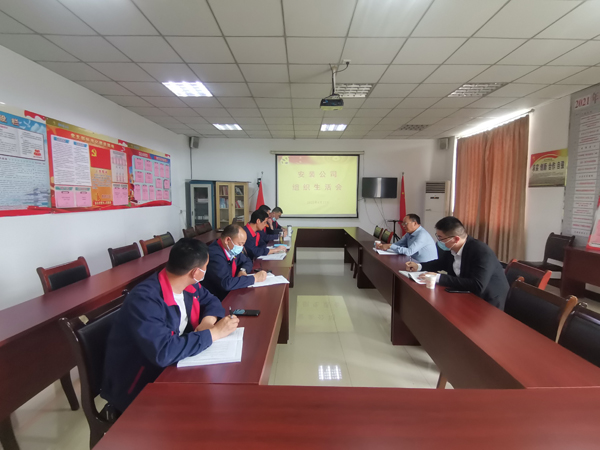 安裝公司黨支部召開組織生活會 安裝公司黨支部召開組織生活會